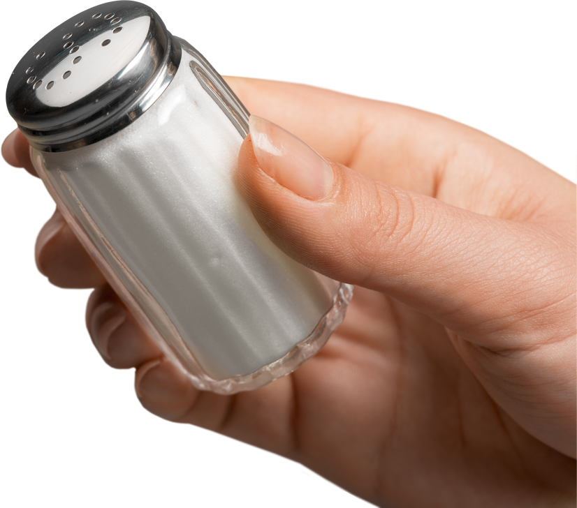 Hand Holding a Salt Shaker